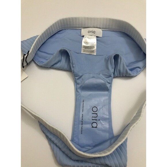 Onia Leila Bikini Bottom Size M. Blue & White Color - Picture 6 of 10